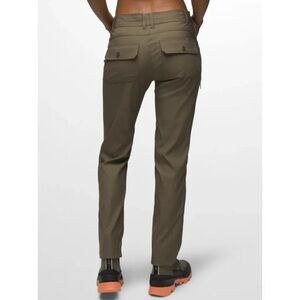 PRANA Woman Green Halle AT Straight Pants US 6/TL Hiking Travel Outdoor Granola